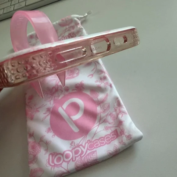 Loopy Pink Toile Case - Picture 4 of 7